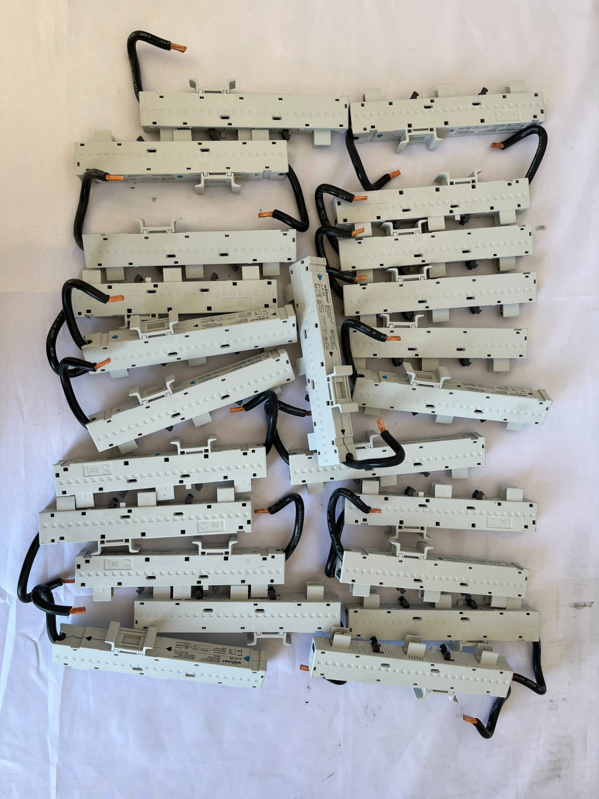 Wöhner 32 309 Busbar Adapter 63A 600V Accessory Lot Of 29 Pcs Used Bundle Spares