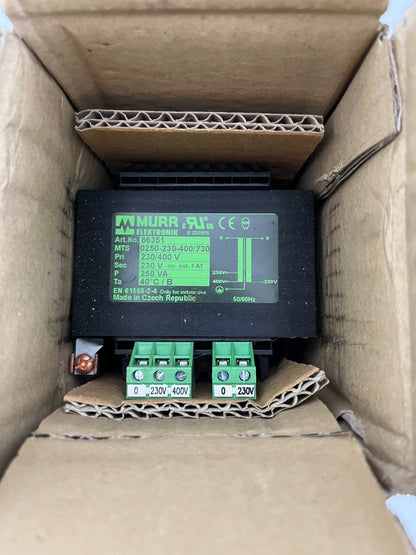 Murrelektronik MST 86351 Control Isolation Transformer 230/400V to 230V 250VA