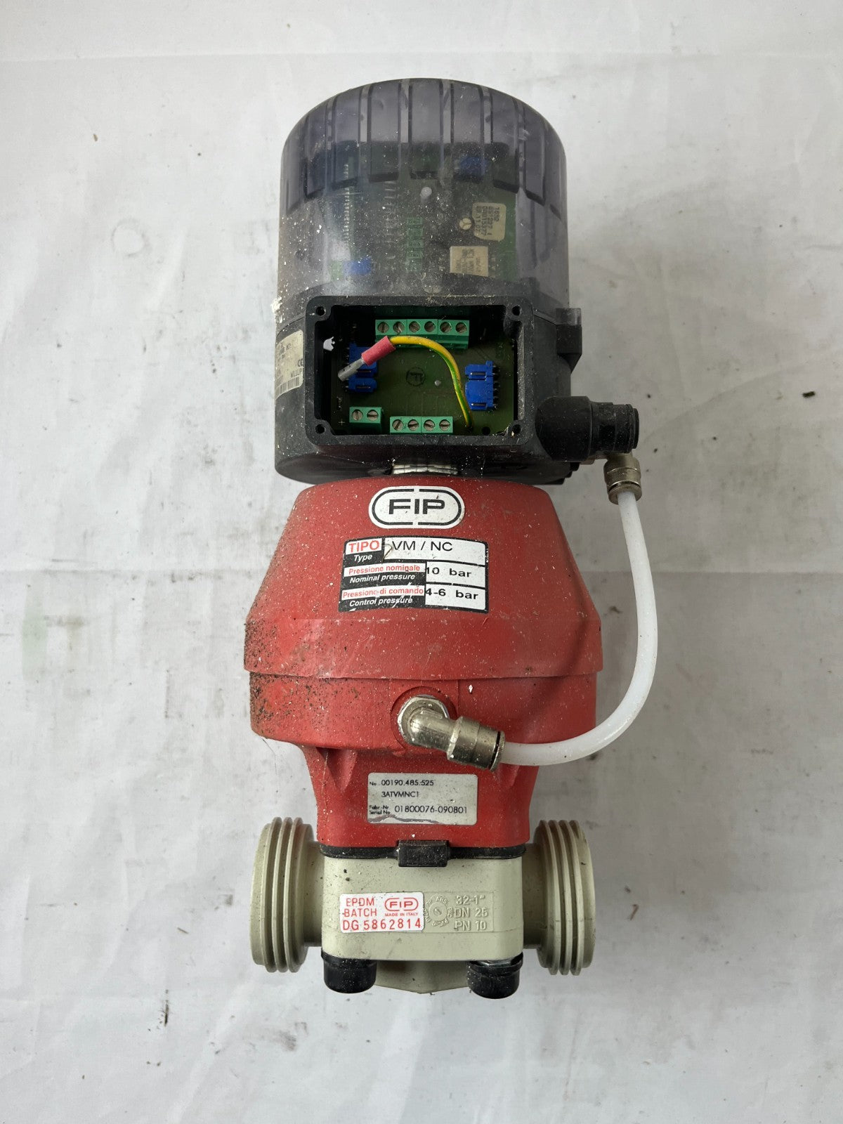 FIP VVM/NC Pneumatic Diaphragm Valve DN25 PN10 EPDM Smart Positioner Used Spare