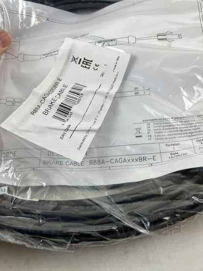 Omron R88A-CAGA020BR-E Servo Motor Brake Cable 20 m New Sealed Unused