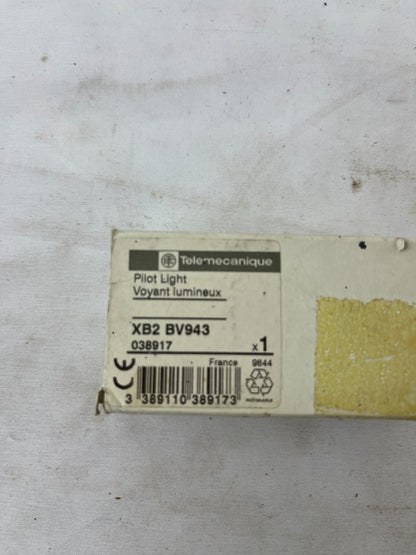 Telemecanique XB2 BV943 Green Pilot Light 220-240V AC New NOS France Spare Unit