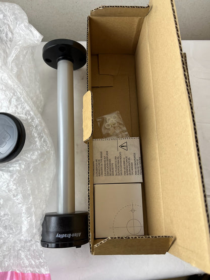 Allen‑Bradley 855T‑BPM25 70mm Stack Light Pole Mount Base 25cm Aluminum 250V