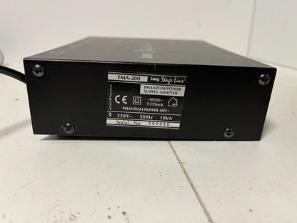 IMG Stageline EMA-200 Phantom Power Supply Adapter 48V - XLR Input/Output - OK