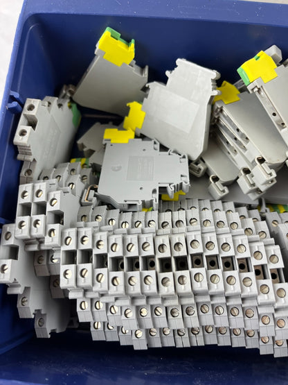 Phoenix Contact DIKD 1.5 Disconnect Terminal Block Lot 50pcs Used Grey DIN