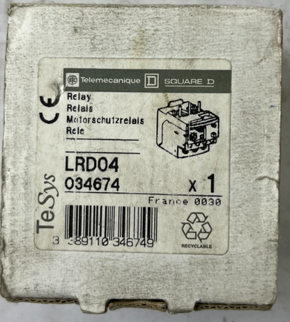 Schneider Electric TeSys LRD04 0.4–0.63A Thermal Overload Relay New in Box