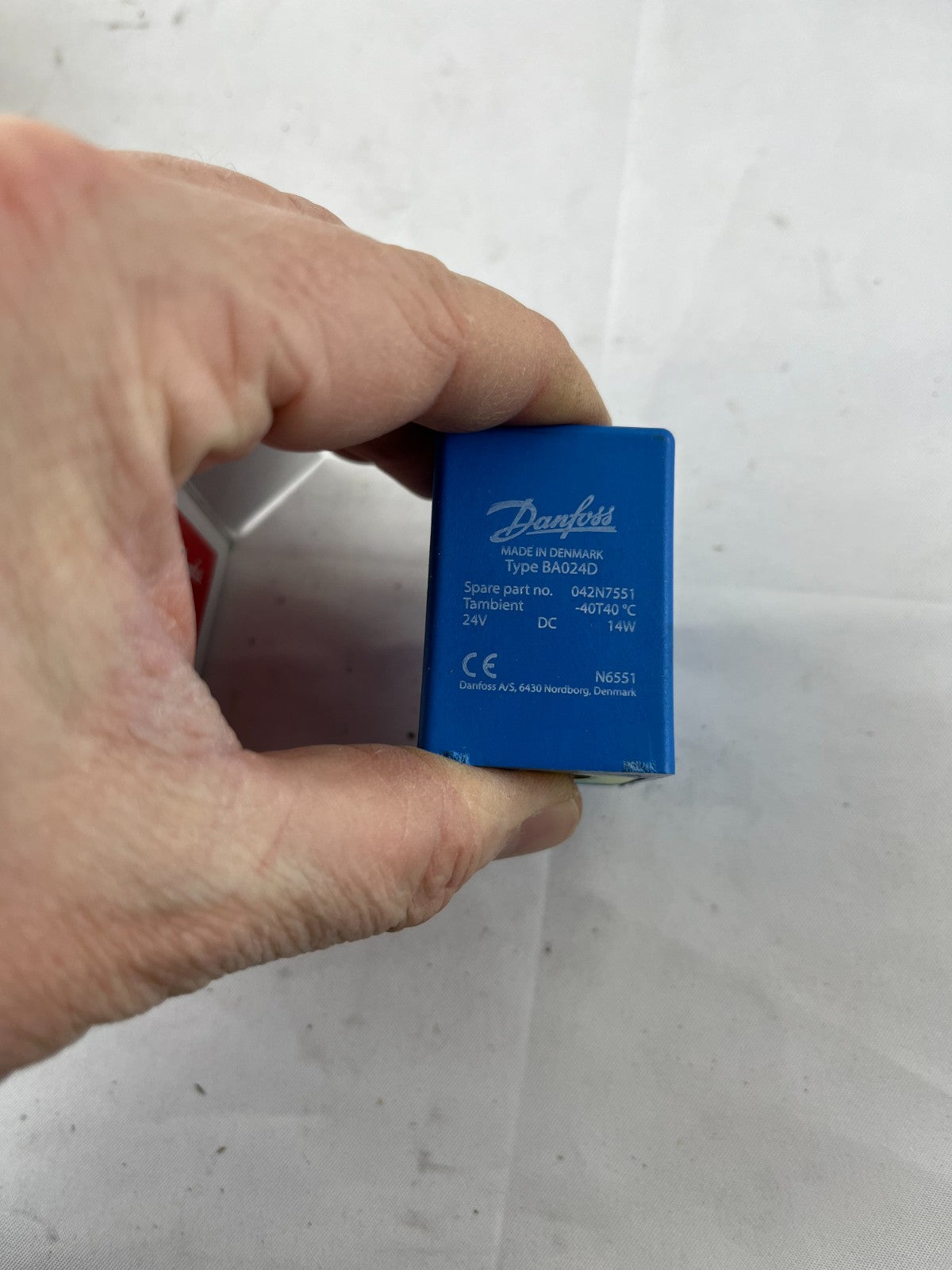 Danfoss 042N7551 Solenoid Coil 24V DC 14W BA024D DIN Spade IP00 New in Box