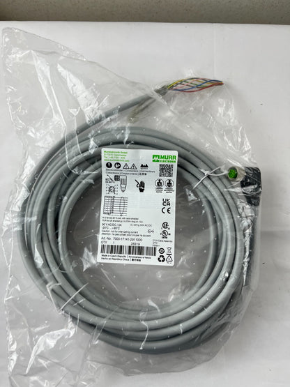 Murr Elektronik 7000-17141-2911000 M12 8-Pin Female 90° Shielded Cable 10m PUR