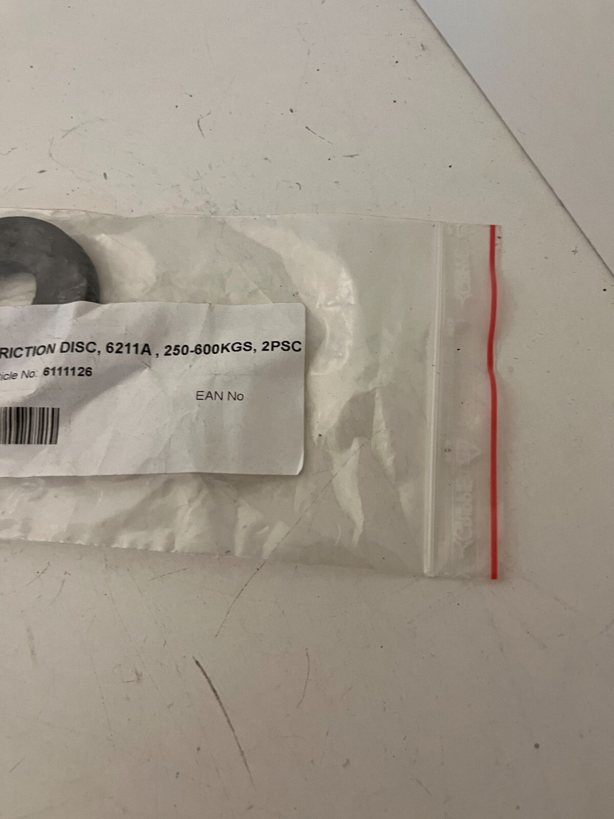 FRICTION DISC 6211A, 250-600KGS, 2PCS - Article No. 6111126 - Brand New