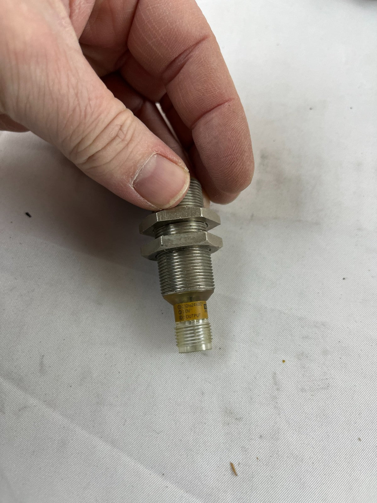 Omron TL‑X5B1‑P1E Inductive Proximity Sensor 5 mm Range 12–24 VDC M18 M12 USED