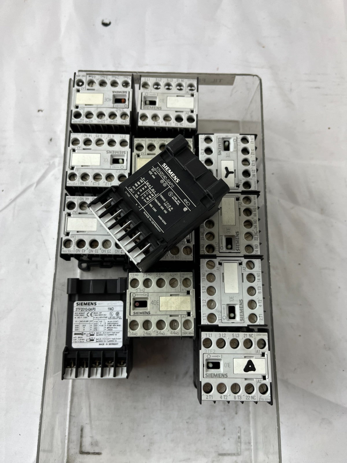 Siemens SIRIUS Contactor Relay Lot 13pcs 3TF2001 3TH2040 3TH Series Mixed Used