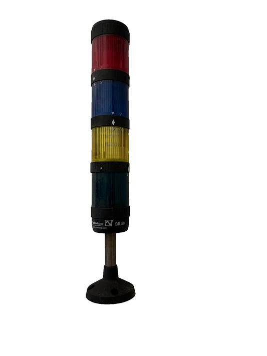 Pfannenberg BR 50 Industrial Stack Light Tower Red/Blue/Yellow - Working, Used