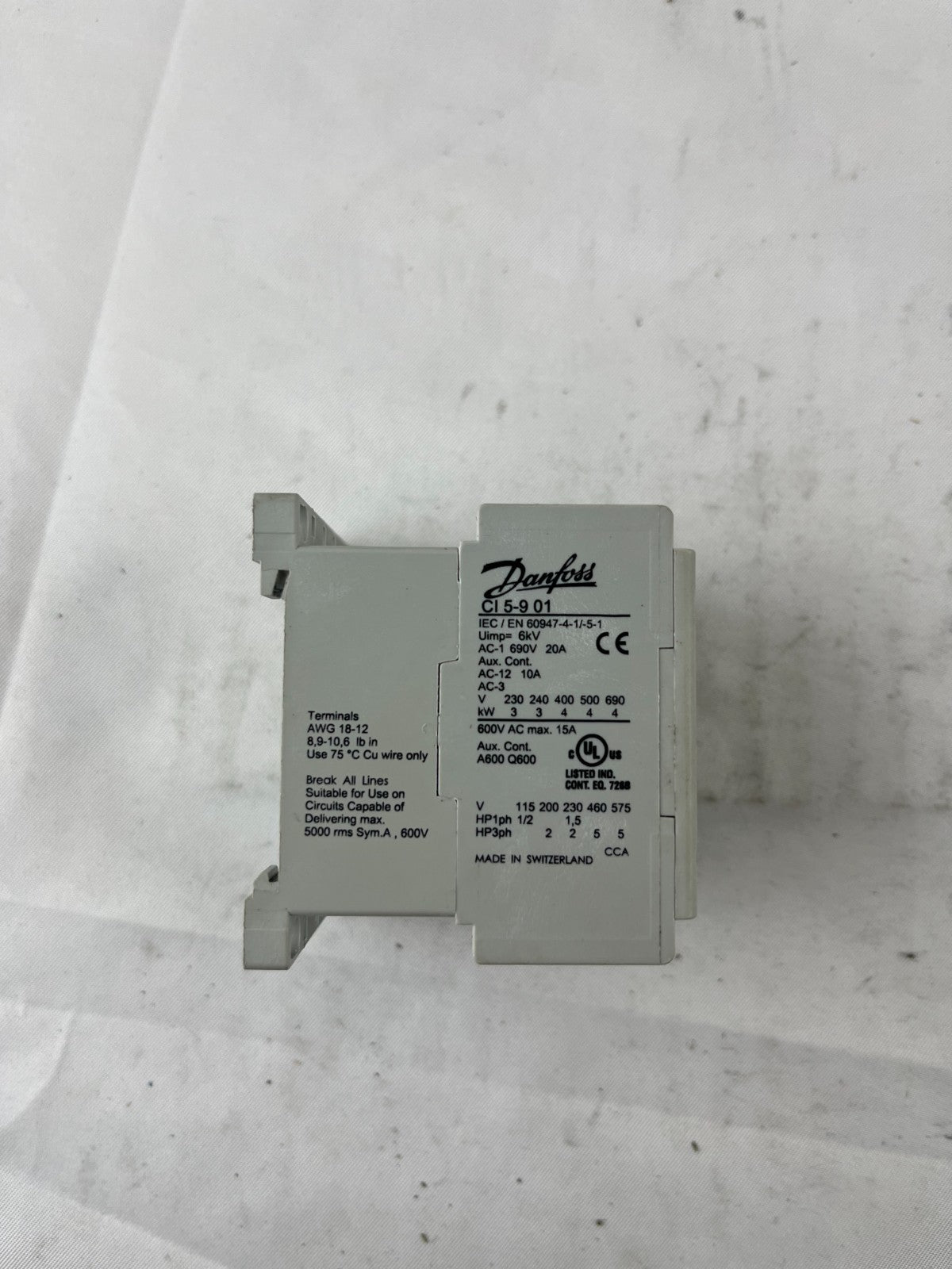 Danfoss CI 5-9 10 Contactor 3‑Pole 20A 8.5A AC‑3 24V AC Coil New in Box