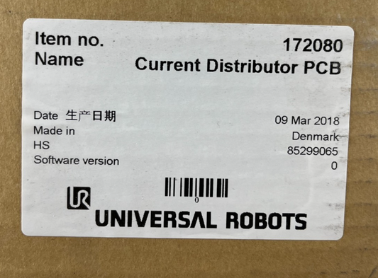 Universal Robots 172080 Current Distributor PCB Spare Part New in Box Made in DK