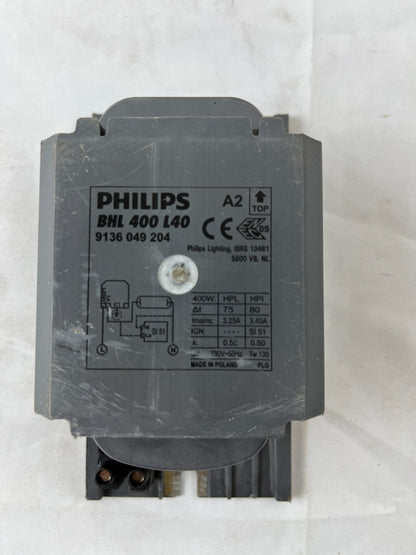 Philips BHL 400 L40 Ballast 9136049204 400W HPL HPI 230V Used Spare Unit
