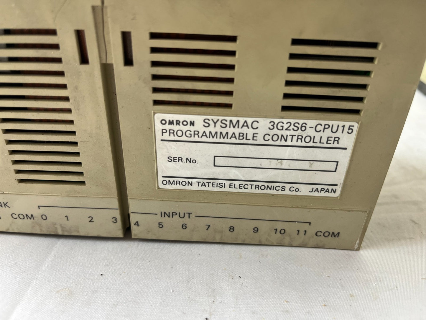 Omron SYSMAC S6 3G2S6‑CPU15 Programmable Controller 12–24 VDC In 8 Relay Out