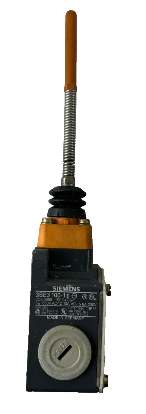 Siemens 3SE3 100-1FC Limit Switch Flexible Rod IP67 Used Spare Parts