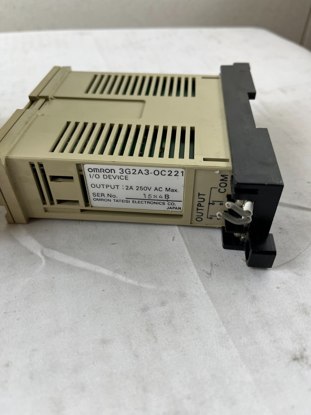 Omron SYSMAC S6 3G2S6-CPU15 Programmable Controller with I/O Module Used Spare
