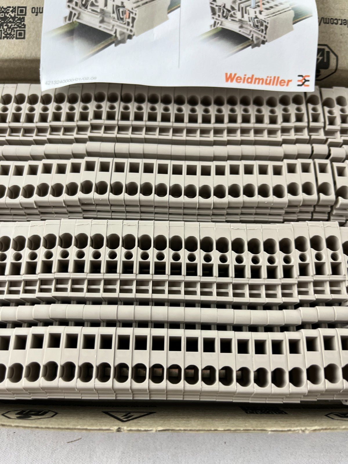 Weidmuller ZDU 2.5 Terminal Block NEW Box 100pcs 600V 27A DIN Rail Made Germany