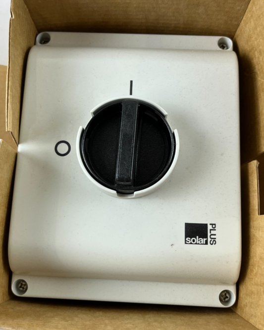 Solar Plus SA 440H IP65 4P+H+PE Safety Isolator Switch 40 A New Spare Unit