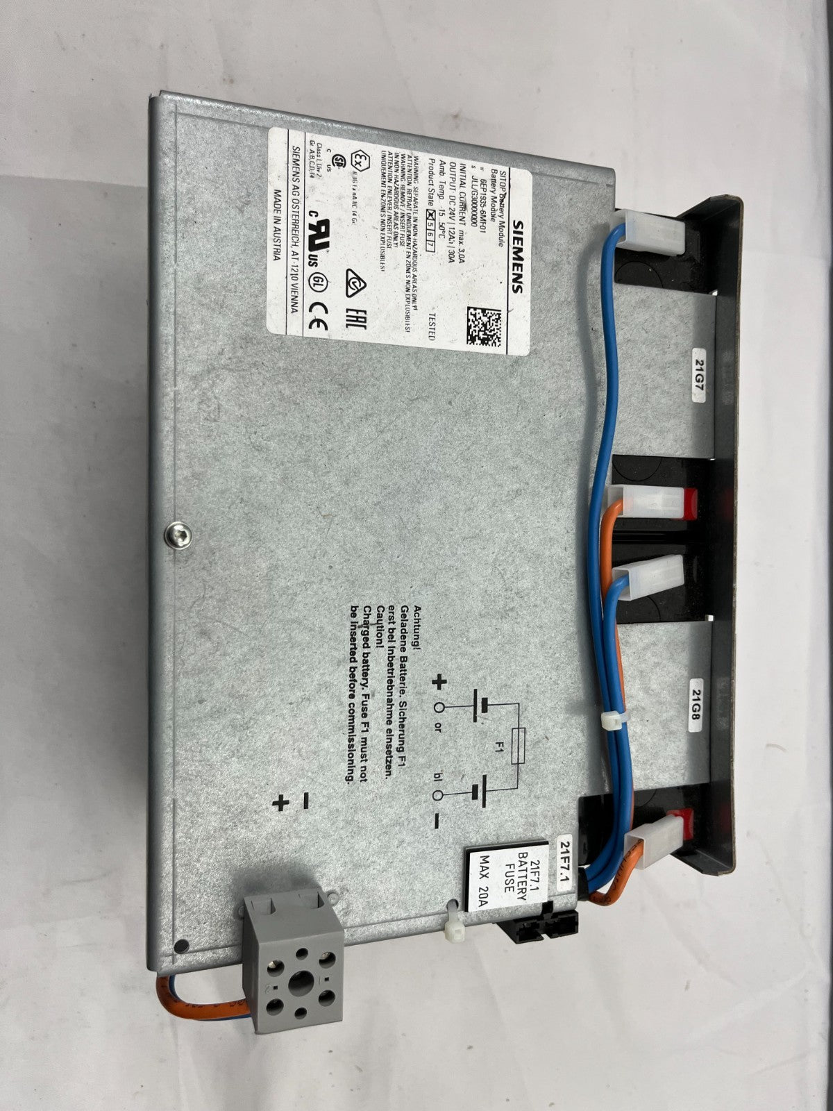Siemens SITOP Battery Module 6EP1935-6MF01, 24V 12Ah DC UPS, New, Unused, OEM