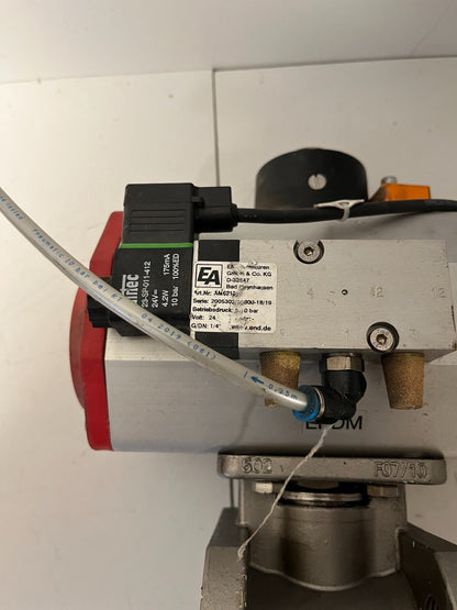 END-Armaturen ZK311308 DN65 Pneumatic Ball Valve Stainless Steel PTFE 16bar