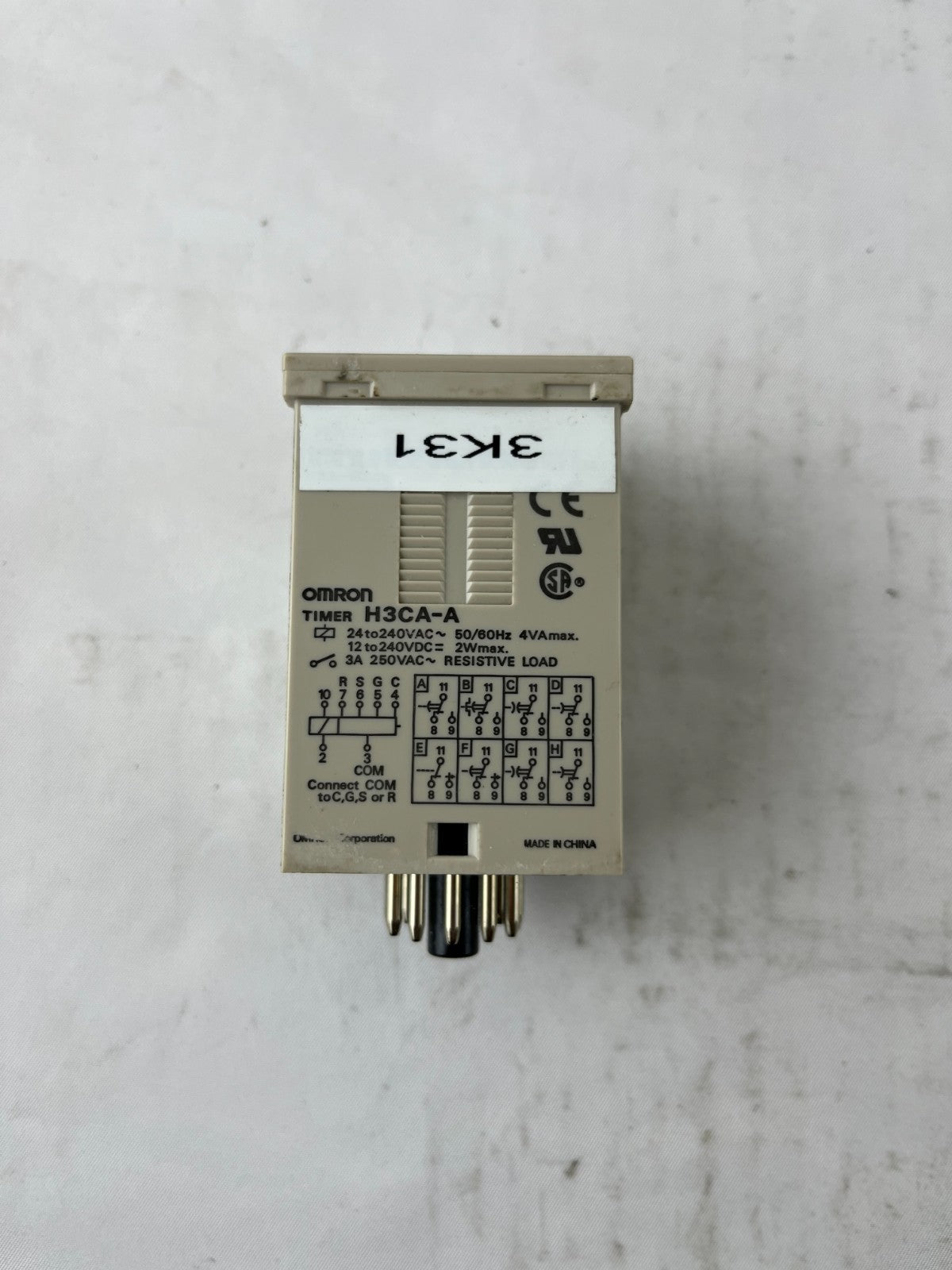 Omron H3CA-A Analog Timer 24-240VAC/DC 11-Pin Used Spare Unit