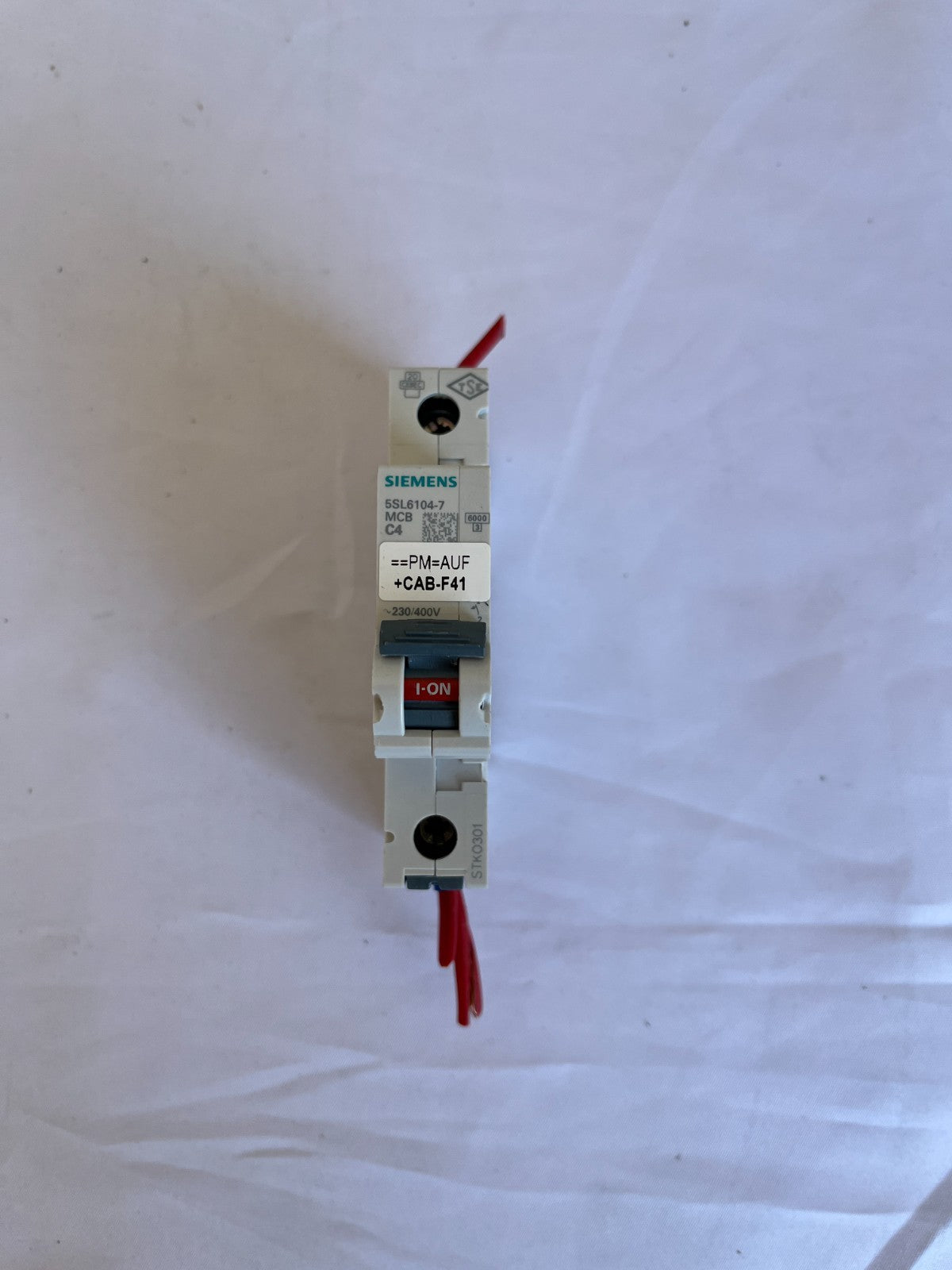 Siemens 5SL6104-7 MCB C4 1-Pole 4A 230/400V Used Spare Unit Relay