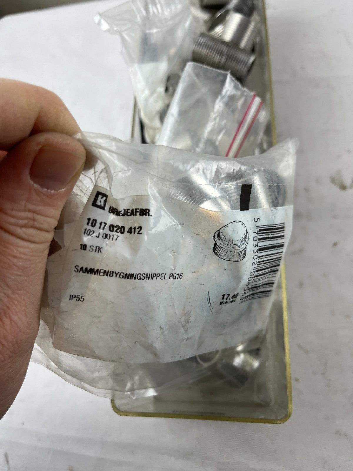 LK 1017020412 PG16 Aluminum Coupling Nipples IP55 Lot New Spare Parts