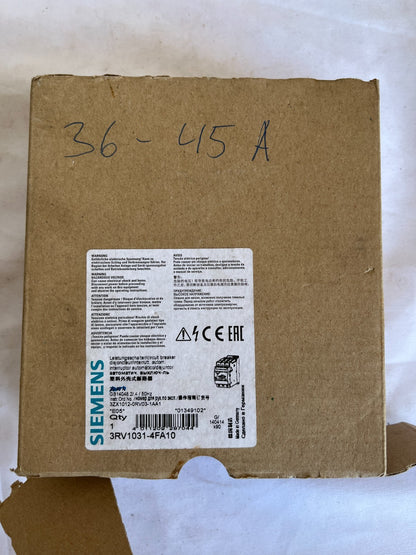 Siemens 3RV1031-4GA10 Sirius Motor Circuit Breaker 36-46A Used Spare Unit