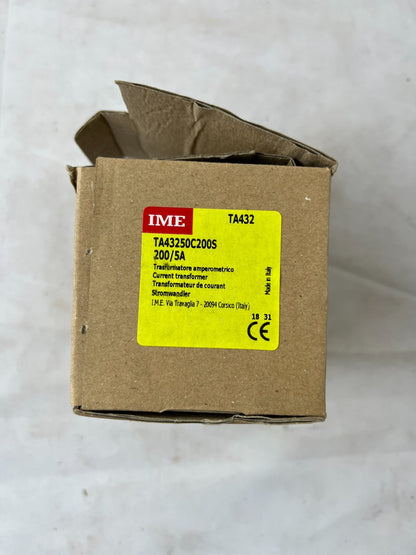 IME TA43250C200S Current Transformer 200/5A TA432 New in Box Spare Unit