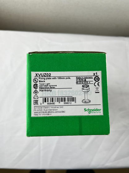Schneider Electric XVUZ02 Harmony XVU Tower Light Pole Mount NEW Black 100mm 60m