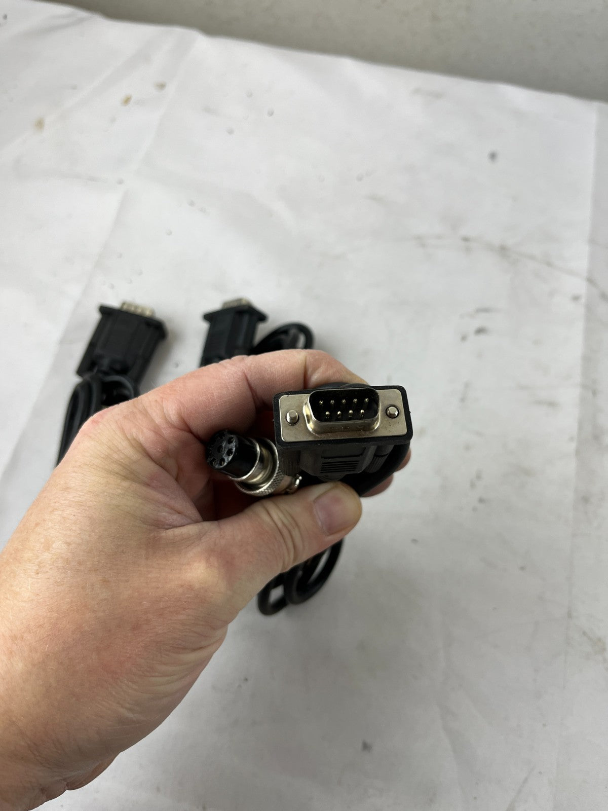 Serial RS232 9‑Pin D‑Sub To 8‑Pin Circular Cable Lot Of 3 New Spare Units