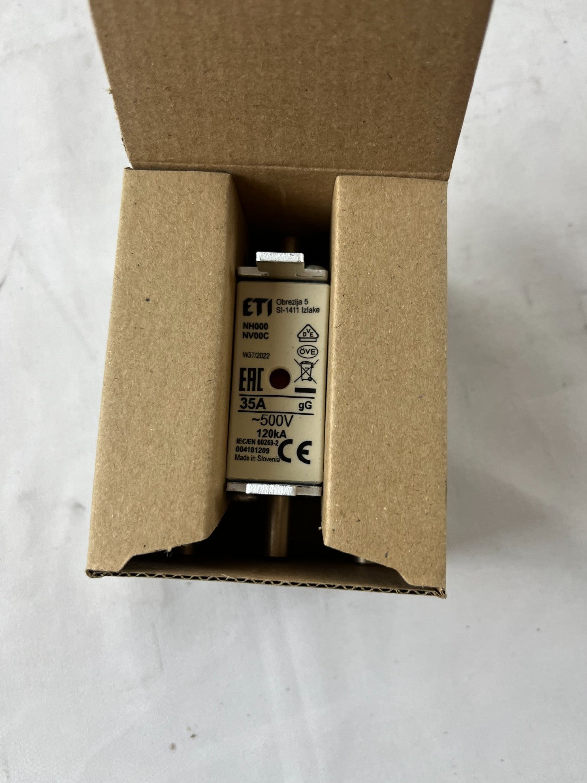 ETI NH000 Fuse Link 35A 500V gG NH Fuse 004181209 3pcs New in Box