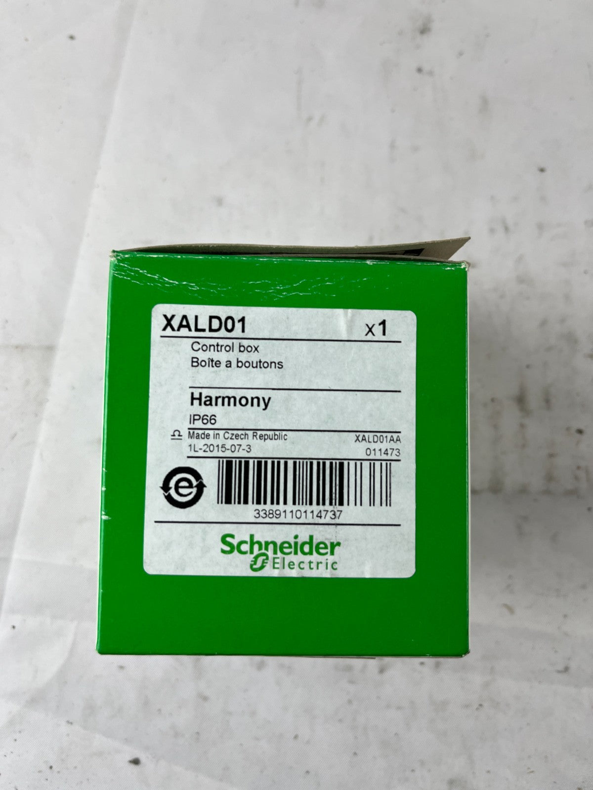 Schneider Electric XALD01 Harmony XAL 1‑Hole Empty Control Box IP66 New