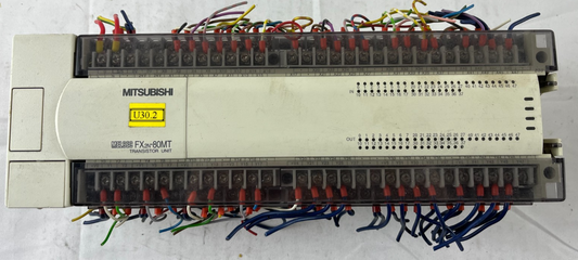 Mitsubishi MELSEC FX2N-80MT-ESS/UL PLC 80 I/O Transistor Unit 100–240VAC Used