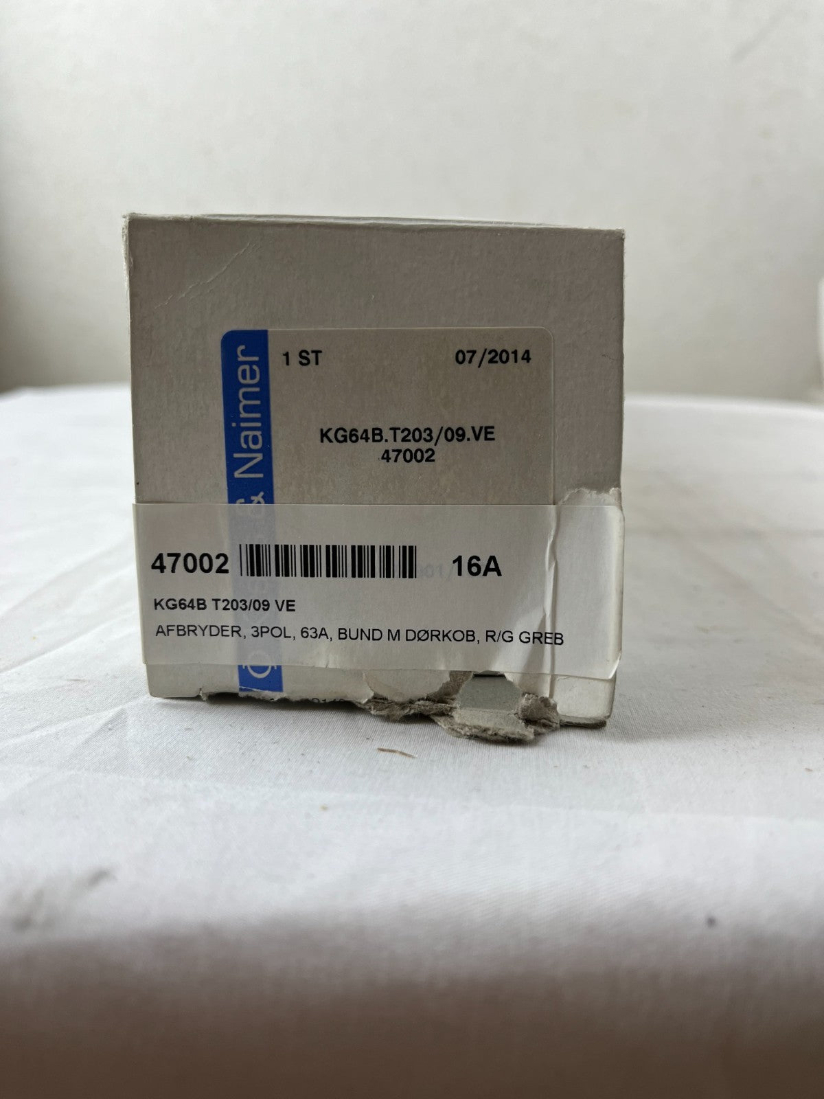 Kraus Naimer KG64B T203/09 VE 63A 3-Pole Isolator Switch Door Interlock Austria