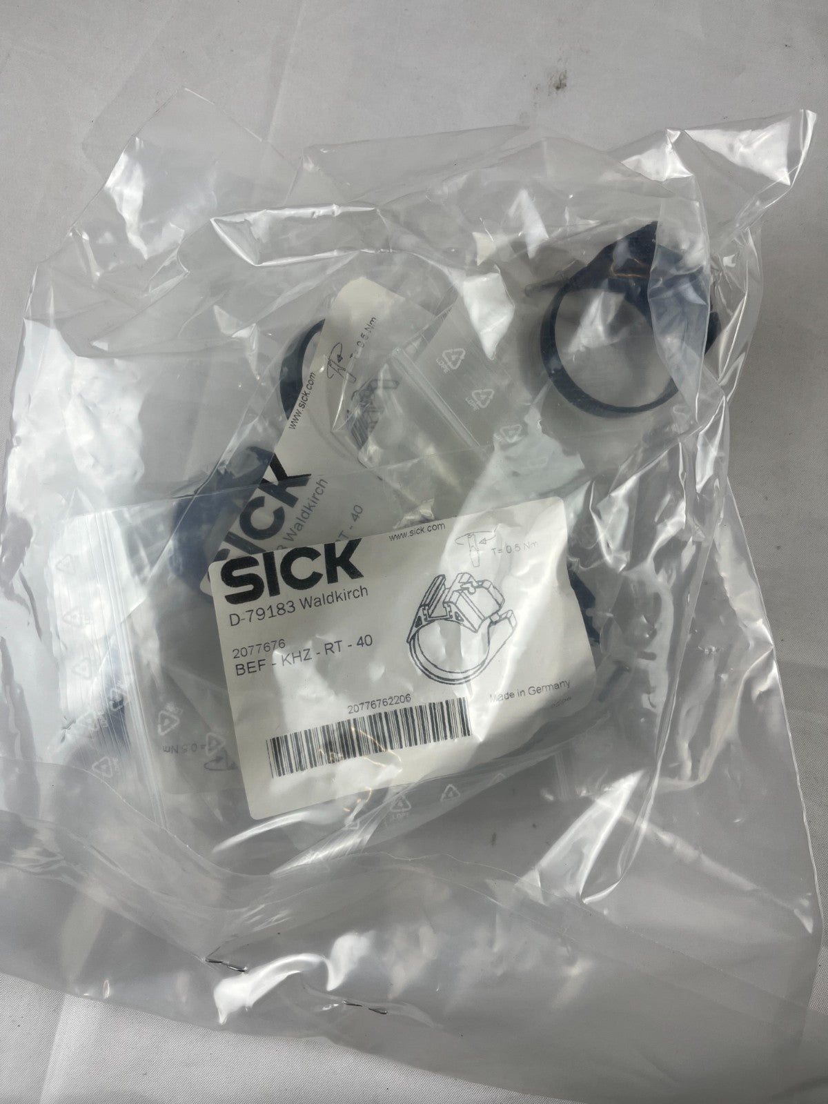 Lot 5× SICK BEF‑KHZ‑RT‑40 Cylinder Sensor Mounting Brackets 40 mm Round Body