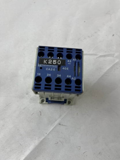 Telemecanique CA2-EN240 Auxiliary Contactor Relay 4NO 6A Used Spare Unit