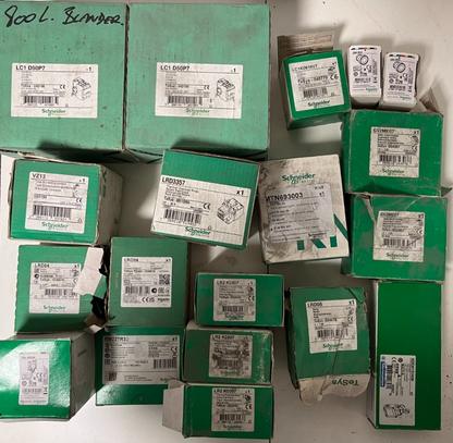 Schneider Electric Industrial Automation Lot – 19pcs LC1D50P7, LRD3357, LR2K0307