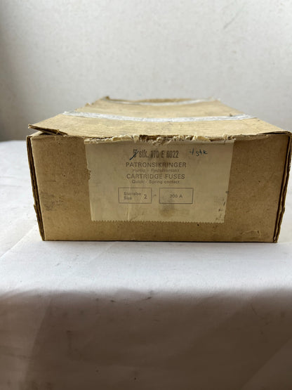 4x LK‑NES 170E6022 200A 500V HL Cartridge Fuses Size 2 NEW NOS Spare Part