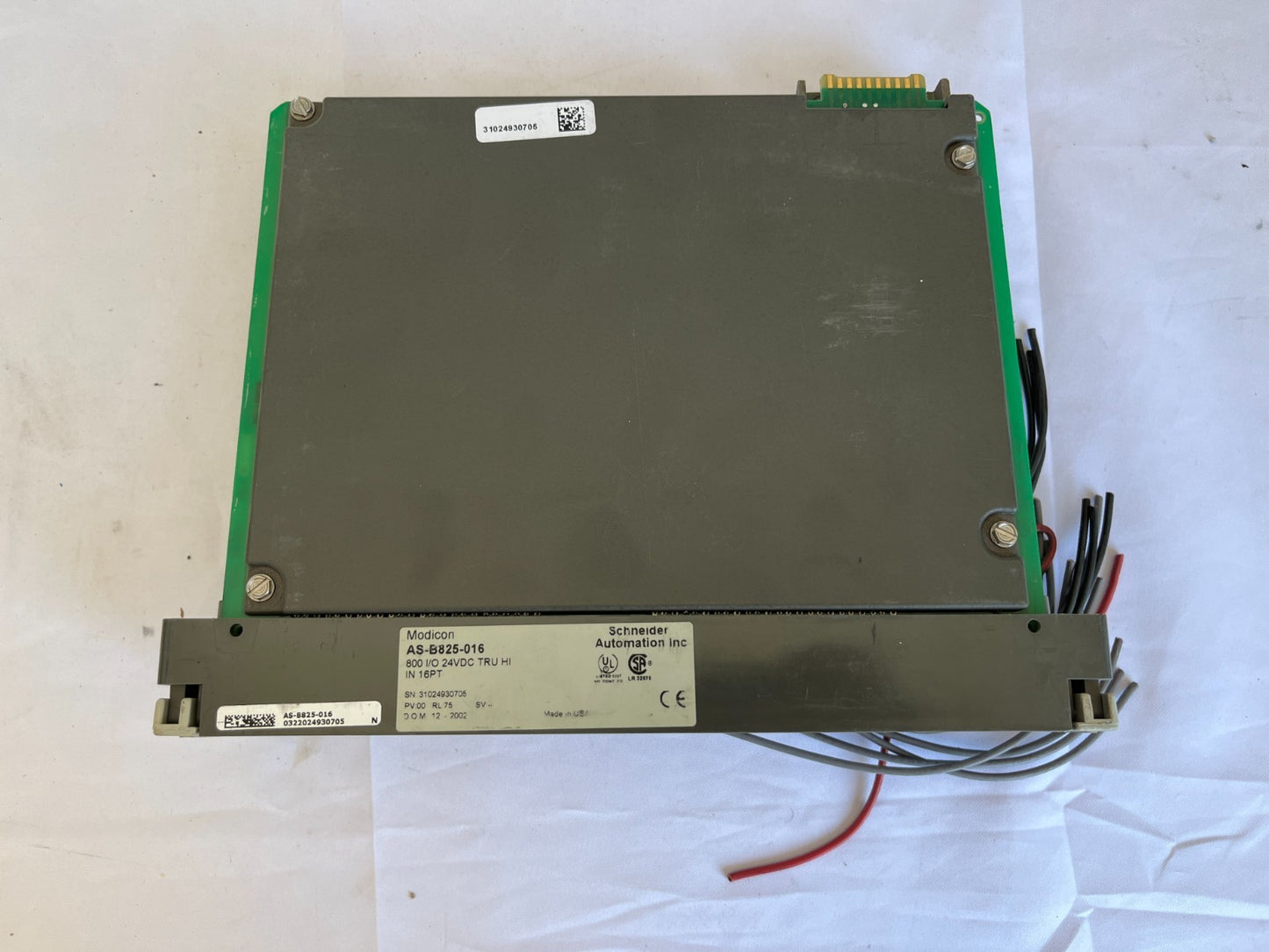 Schneider Modicon AS-B825-016 24VDC True High 16 Point Input Module Used