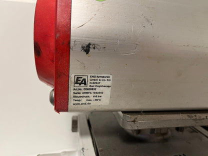END-Armaturen ZD311567 DN50 Ball Valve Pneumatic Actuator Airtec Solenoid Used