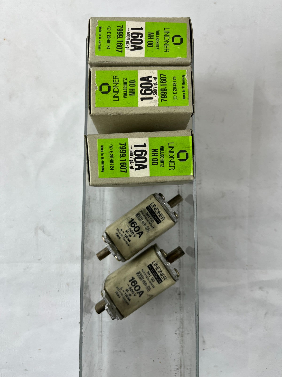 Lindner Vollschutz NH00 Fuse 160A 500V 7999.1607 Corrosion Resistant Lot of 5x
