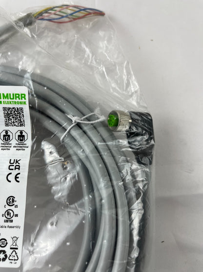 Murr Elektronik 7000-17141-2911000 M12 8-Pin Female 90° Shielded Cable 10m PUR