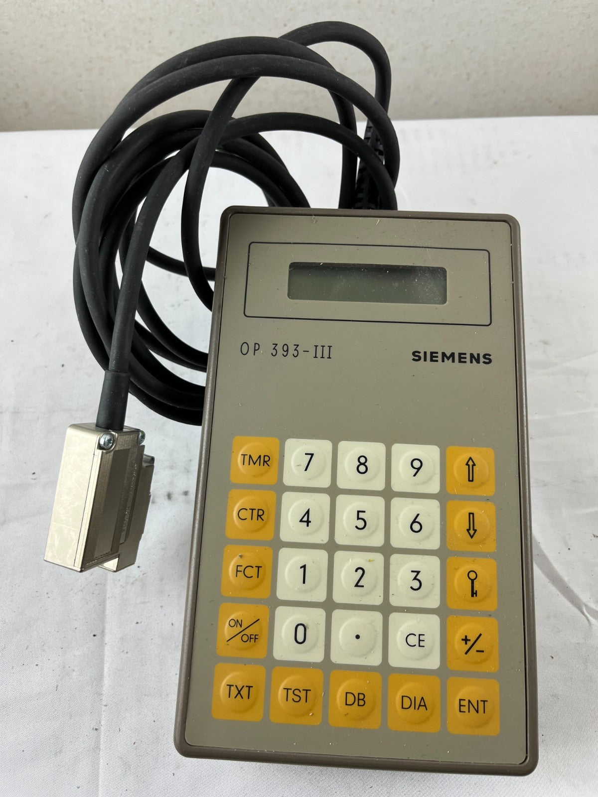 Siemens OP 393‑III Handheld Operator Panel 6ES5393‑0UA15 Used Spare Part