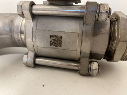 Stainless Steel Ball Valve DN50 PN63 MARS 90° Elbow Used PN 63 -40°C to +245°C