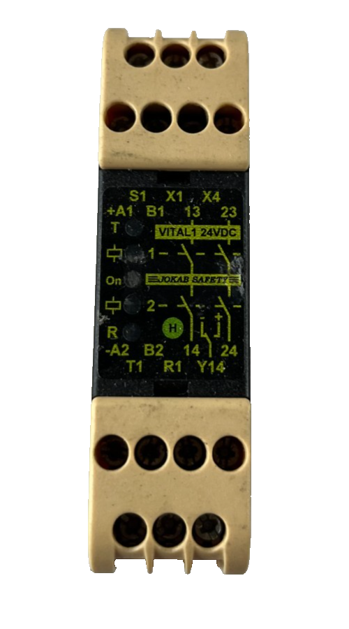 ABB Jokab Safety Vital 1 24VDC Safety Controller 2NO Outputs USED Spare Part