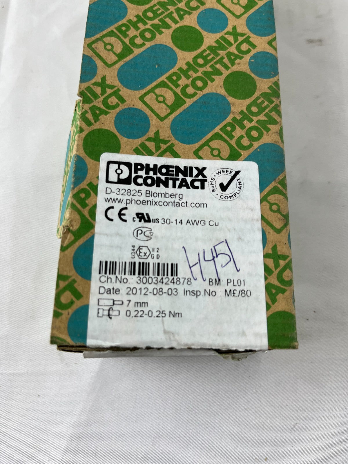 Phoenix Contact UK 5 N Terminal Block 3004362 DIN Rail 50 Pcs NEW Germany Box