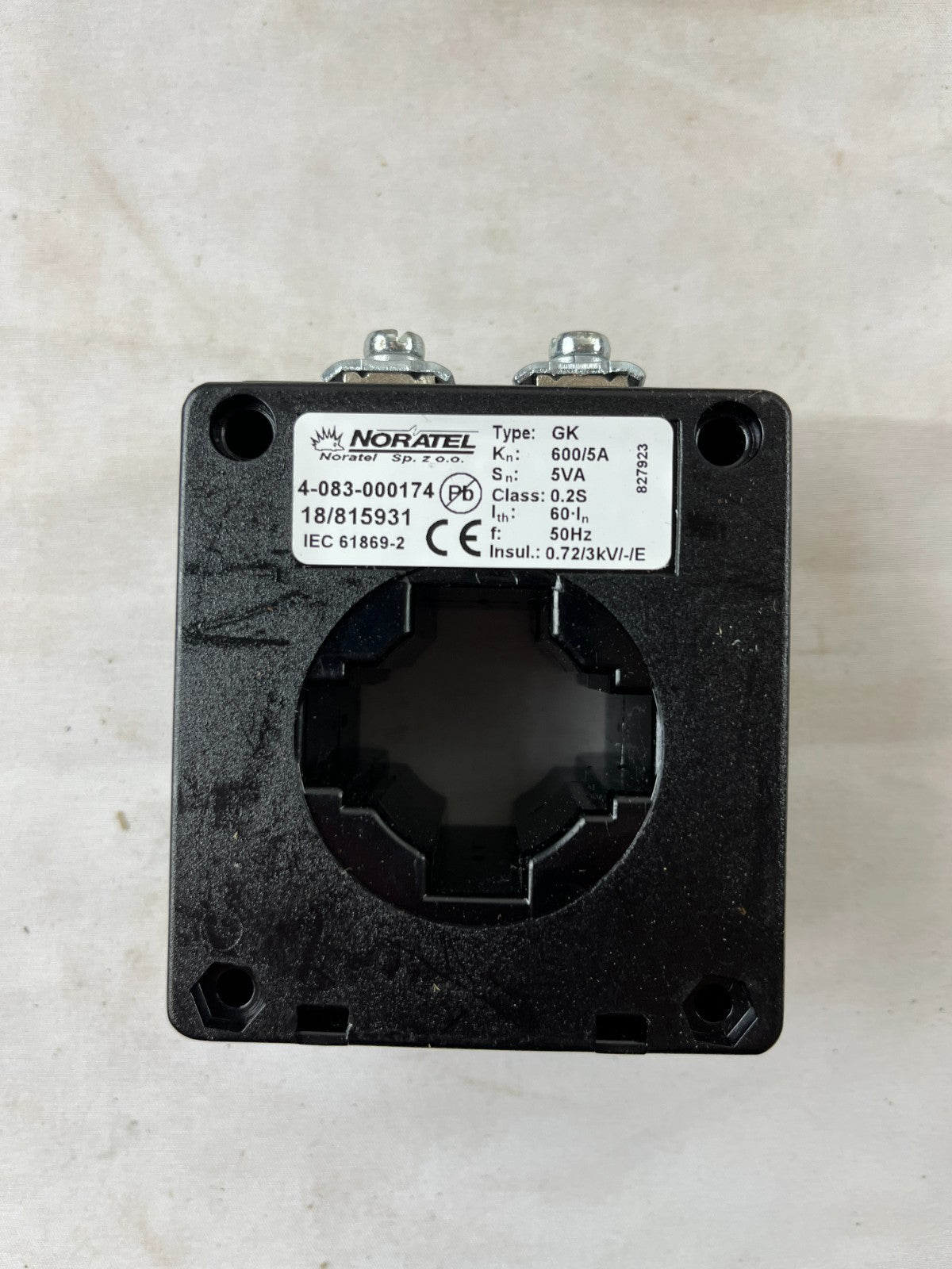 Noratel GK Current Transformer 600/5A 5VA Class 0.2S New in Box Spare Unit