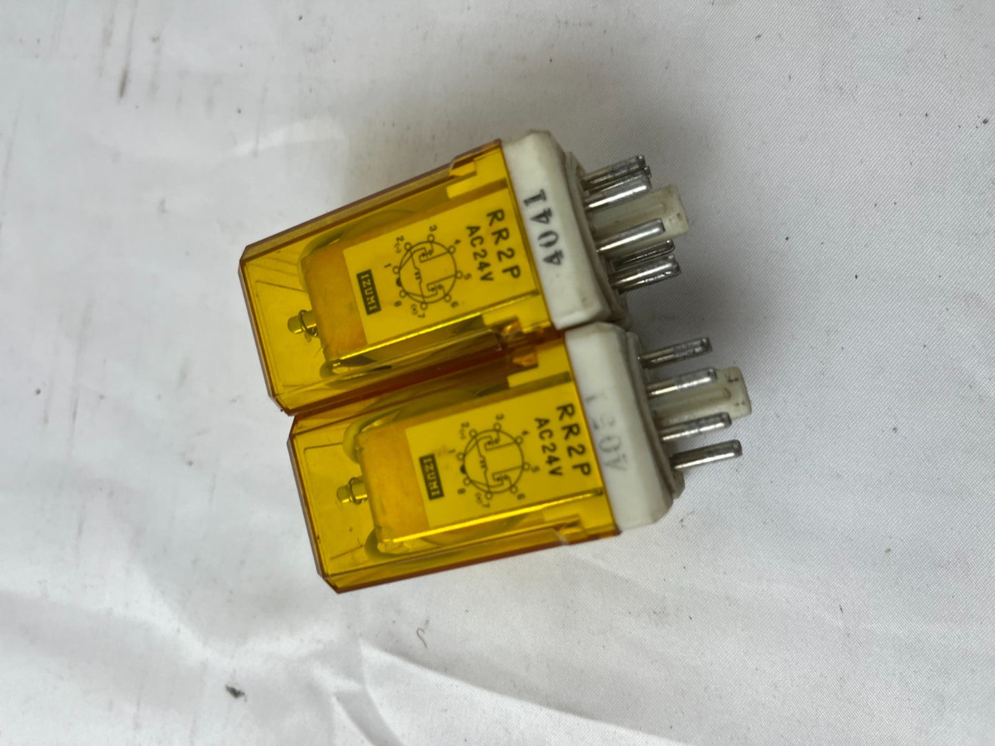 Omron RR2P AC24V Plug‑In Relay DPDT 8‑Pin – Lot of 2 Used Spare Units